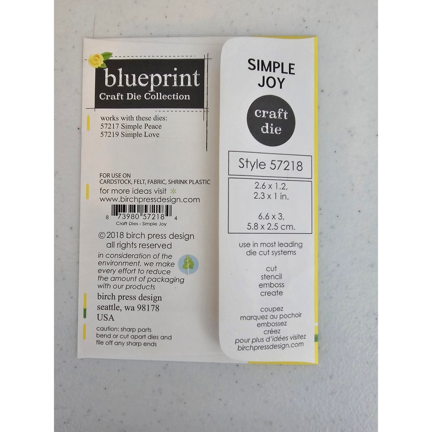 Blueprint Craft Die Collection Simple Joy Steel Craft Die Set Christmas