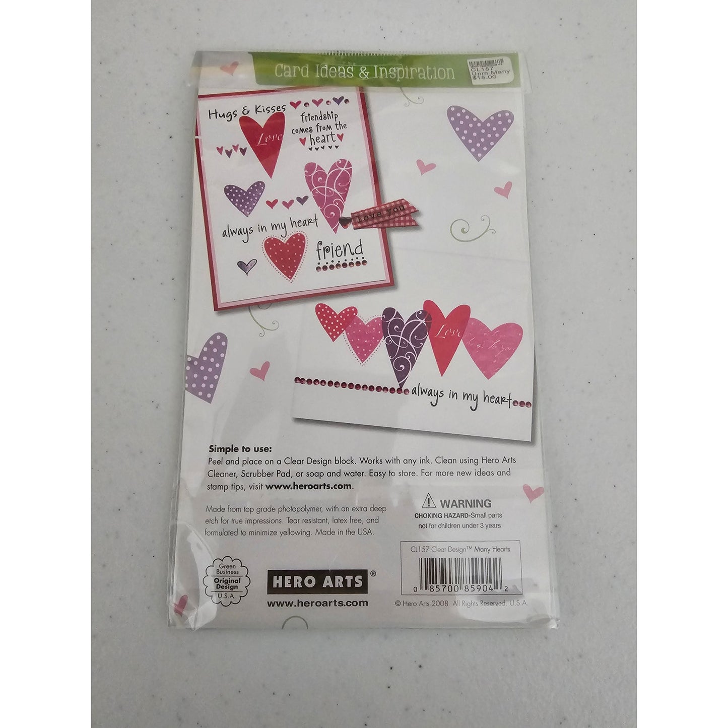 Hero Arts Clear Rubber Stamp Set Many Hearts Valentines Day