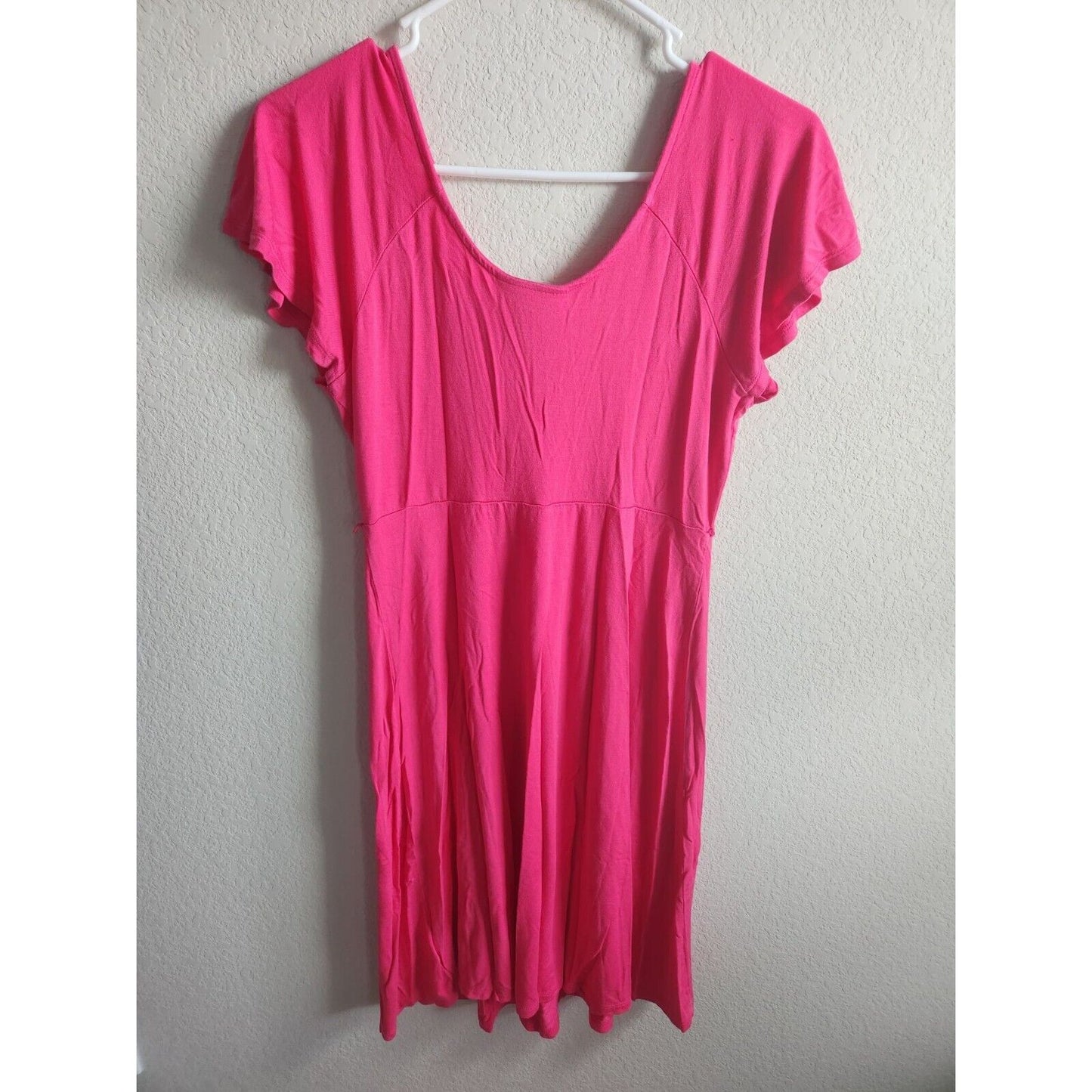 Motherhood Maternity Womens Sz S Knee Length Shirt Dress Bubblegum Pink