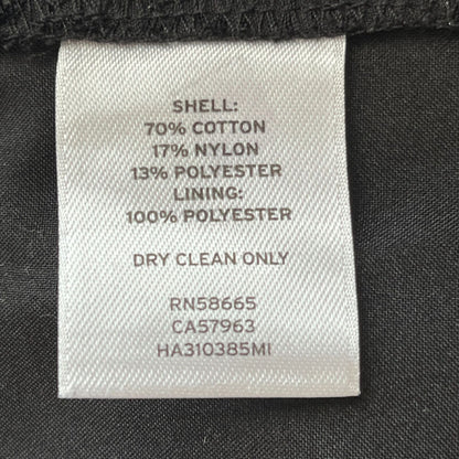 Halogen Womens Sz 8 Black Pencil Skirt Sunflower Flower Applique