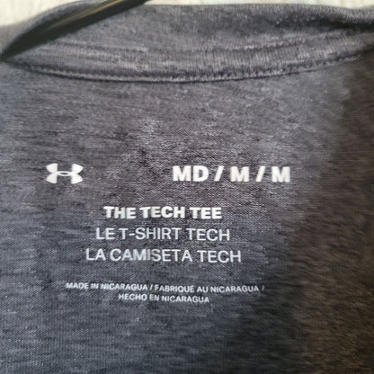 Under Armour Mens Sz M Short Sleeve Tech Tee T Shirt athletic Gray