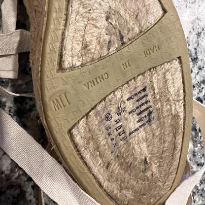 Montego Bay Club Womens Sz 11 Espadrill Wedge Shoes Embroidered Strappy