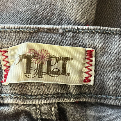 Tilt Juniors Sz 00 Gray Wash Denim Capri Pants Skinny Jeans