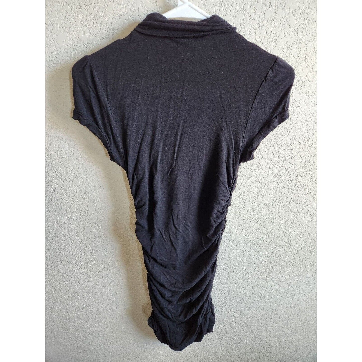 Vintage Y2K Rampage Womens Sz M Mini Dress Bodycon Black Turtleneck