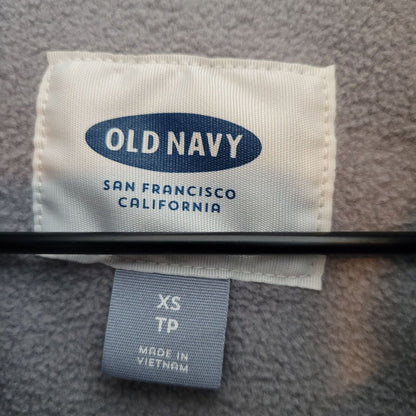 Old Navy Womens Sz XS Light Gray Puffer Jacket Vest Quilted