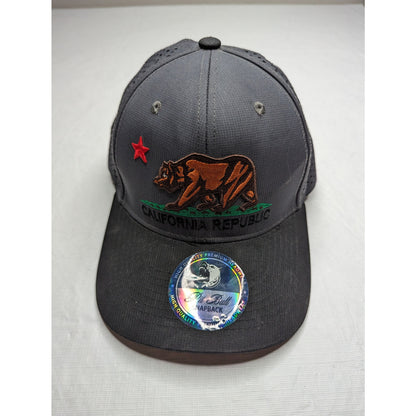 Pit Bull California Republic Part Mesh Snapback Trucker Hat Cap