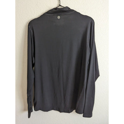 Magellan Outdoors Mens Sz M 1/2 Zip Athletic Lightweight Jacket Black