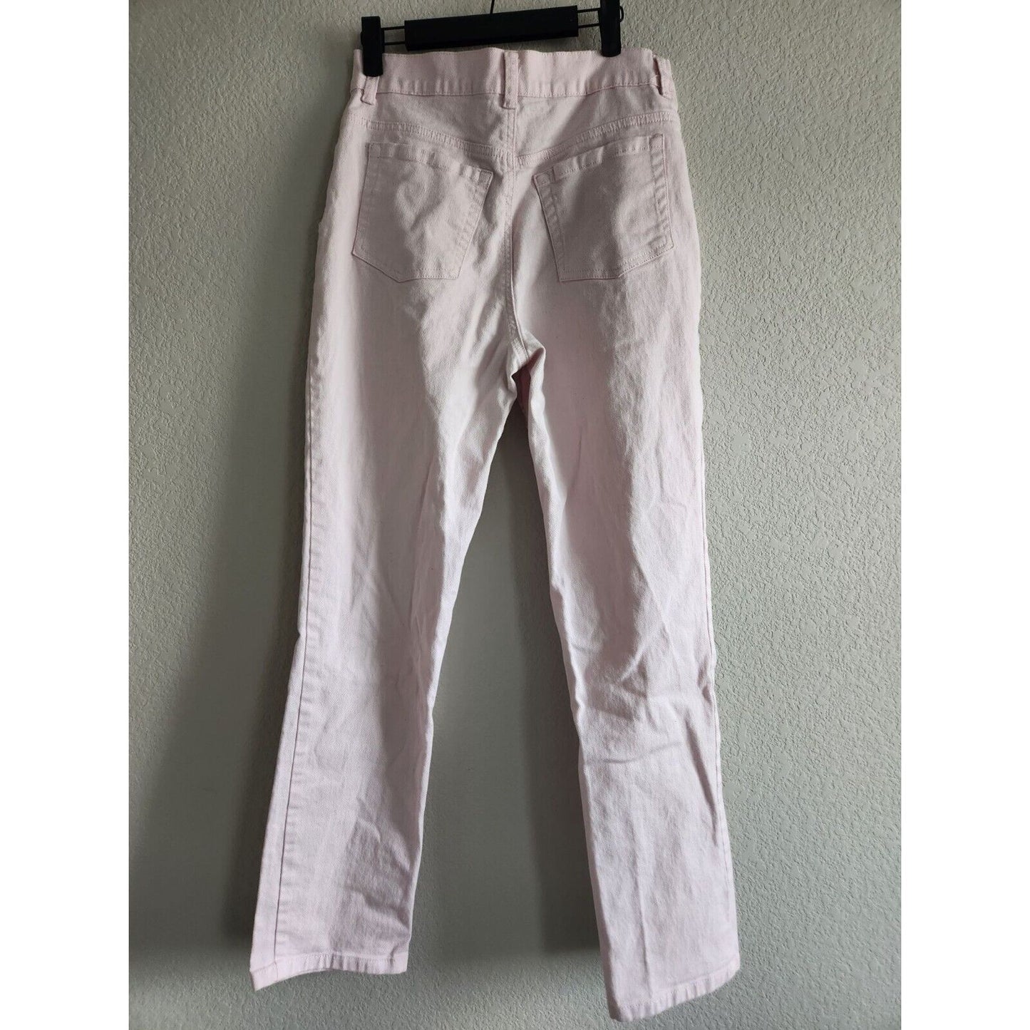 Gloria Vanderbilt Womens Sz 8 Light Pink Straight Leg Jeans