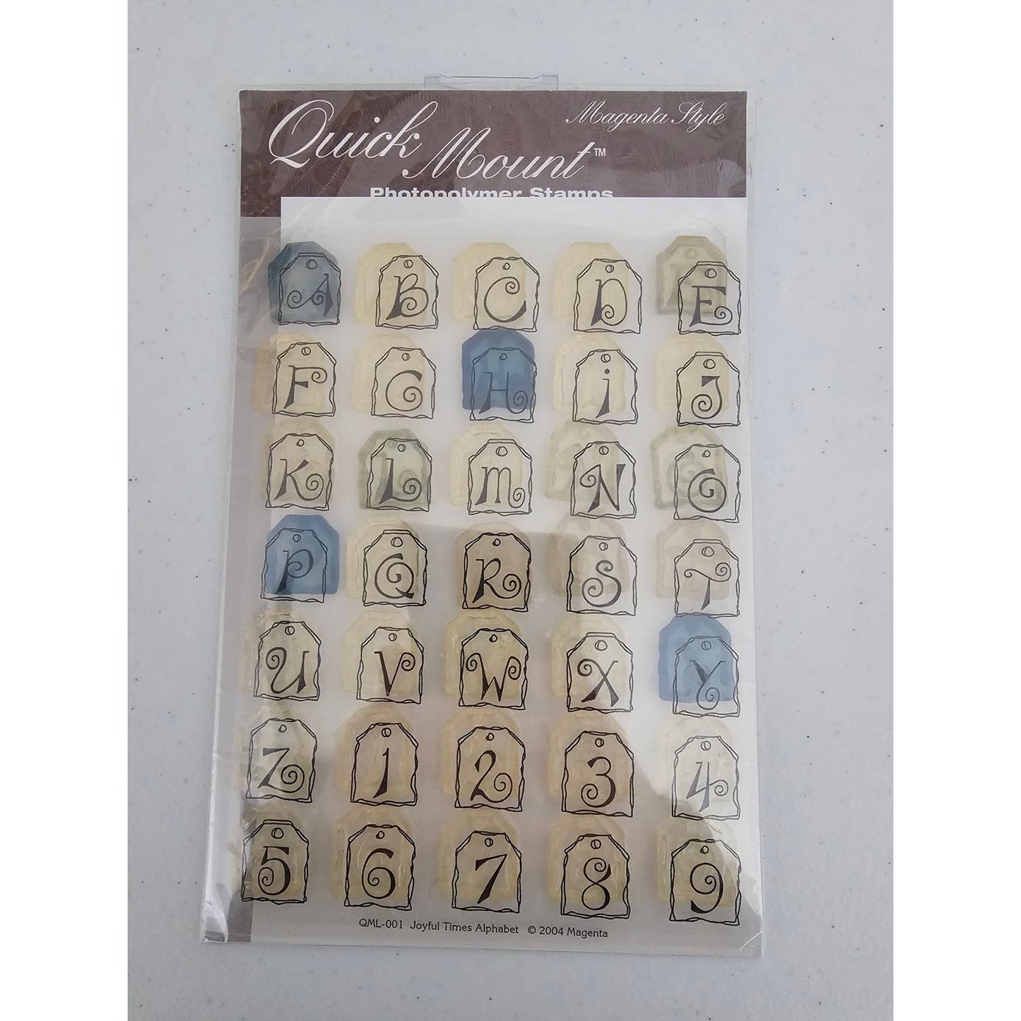 Magenta Style Clear Photopolymer Stamp Set Alphabet Tags Joyful Times