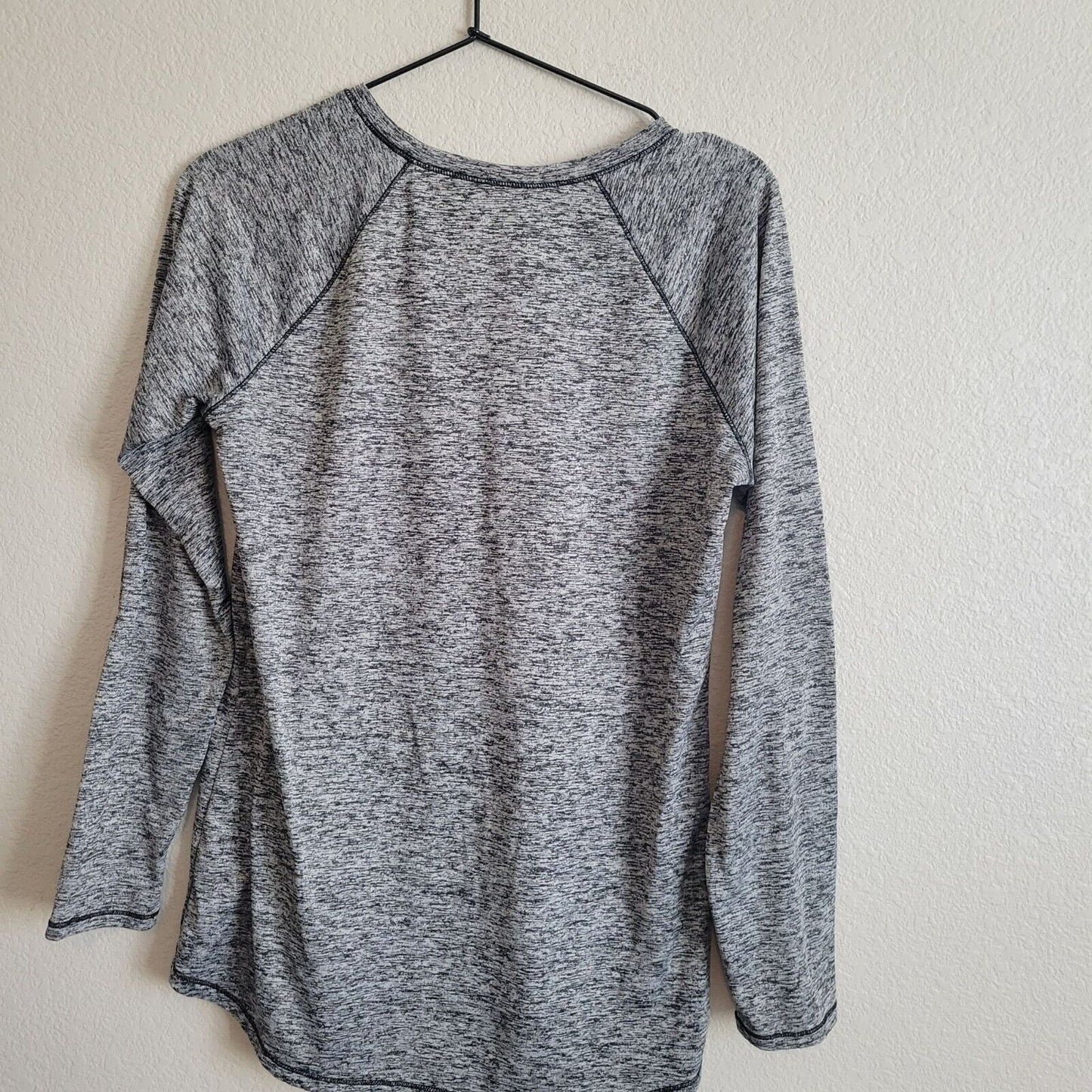 Cuddl Duds Climate Right Womens Sz M Long Sleeve T Shirt Base Layer Gray