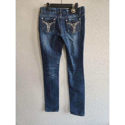 Blue Republic Womens Sz 5 Heavily Distressed Skinny Blue Jeans