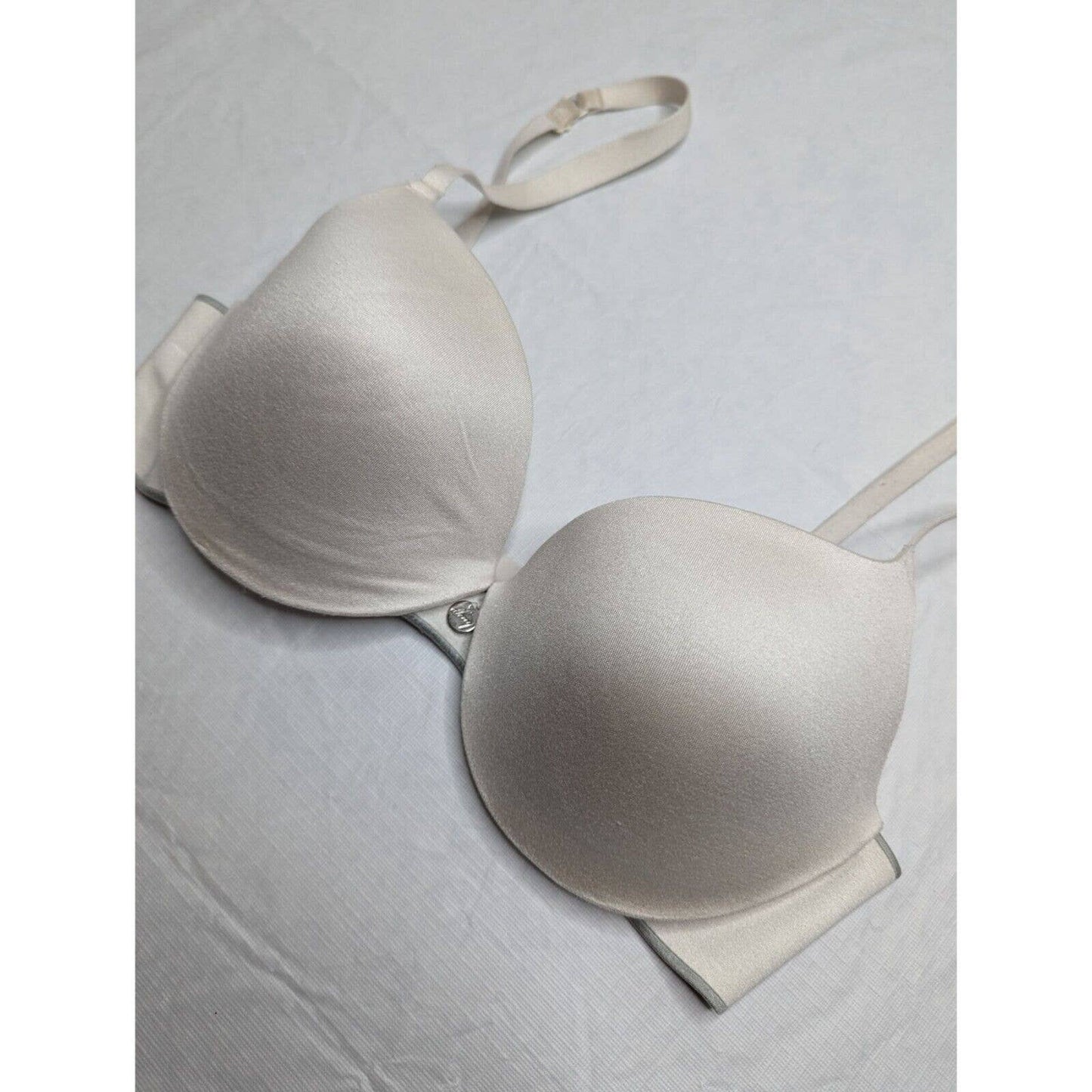 DKNY Womens Sz 34C Classic T Shirt Bra Solid White