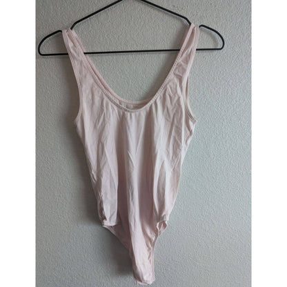 H&M Coachella Womens Sz S Bodysuit Pink Anatomic Heart