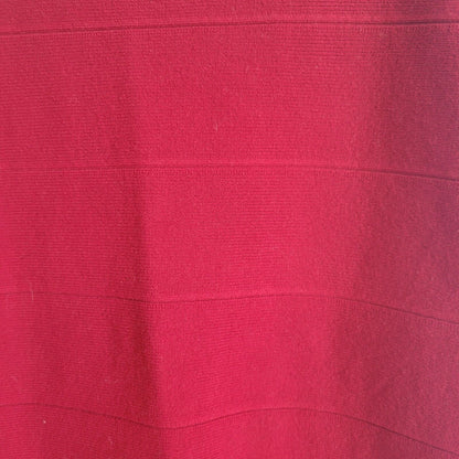 Leith Womens Sz S Solid Red Knit Mini Dress Spaghetti Strap Square Neck