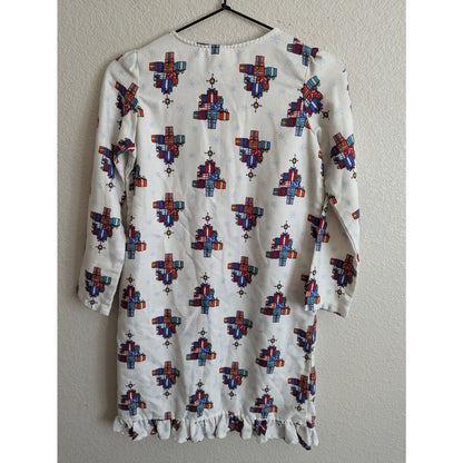 Lands End Kids Girls Sz 10 Christmas Winter Presents Nightgown Long Sleeve