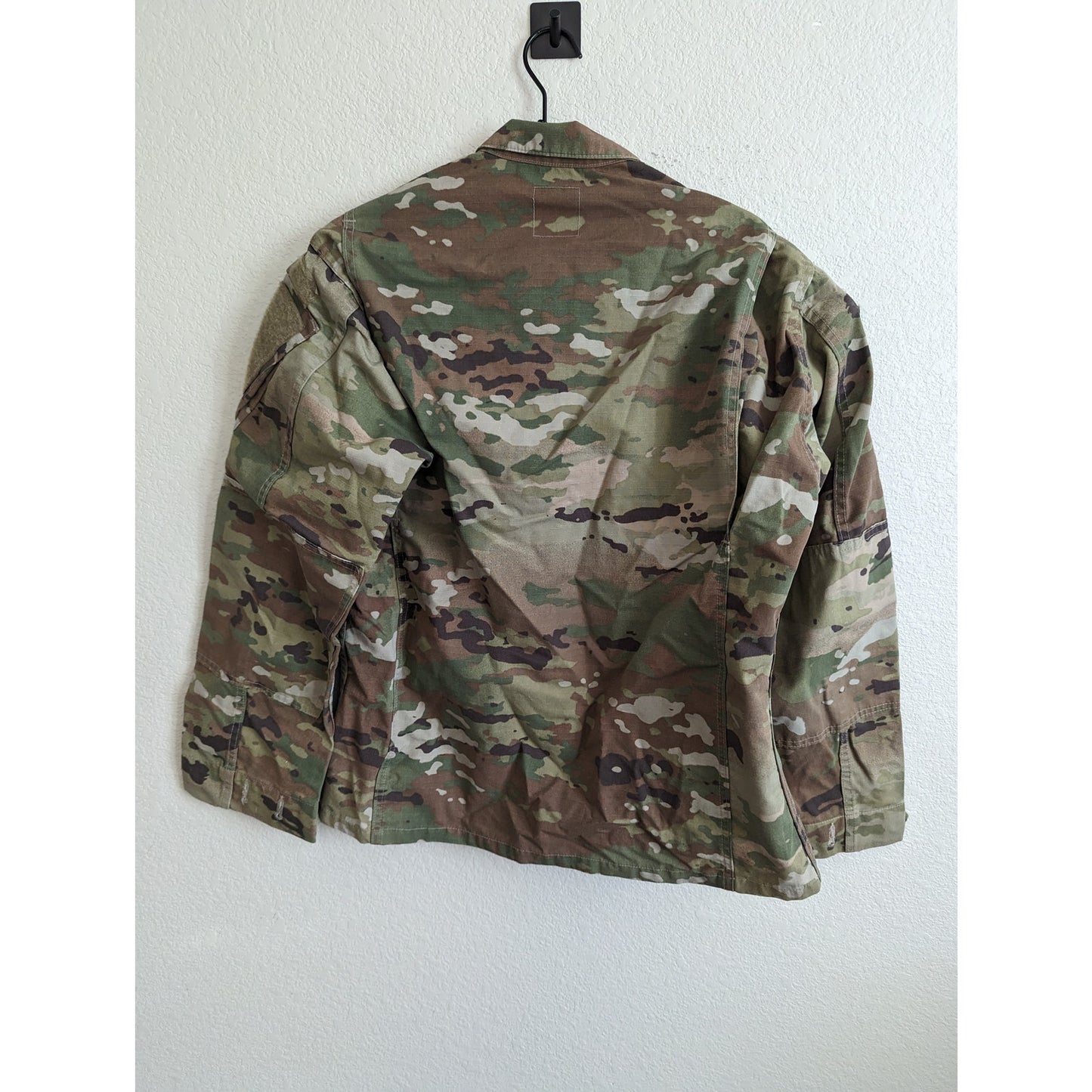 US Army Sz S Regular Button Down Utility Coat Camo Green