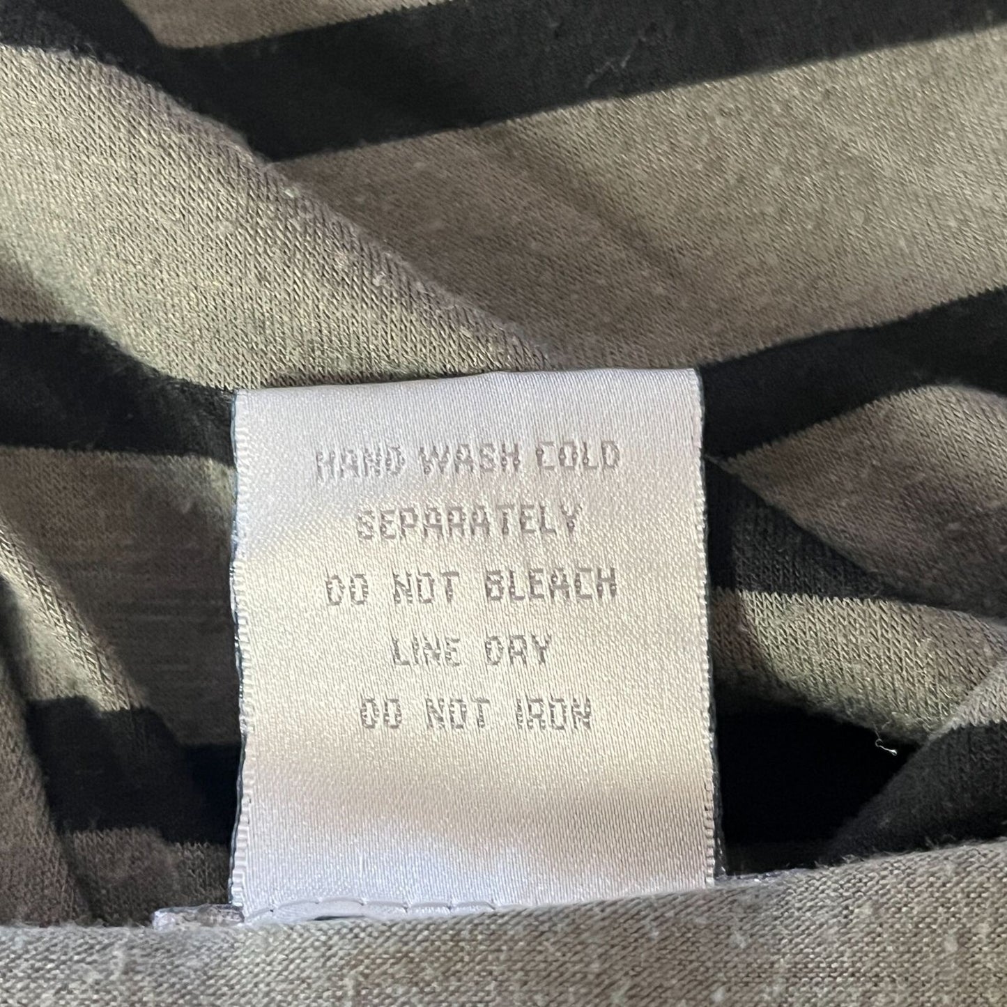 Lilly Lou Womens Sz M Short Sleeve Mini Dress Black Gray Striped