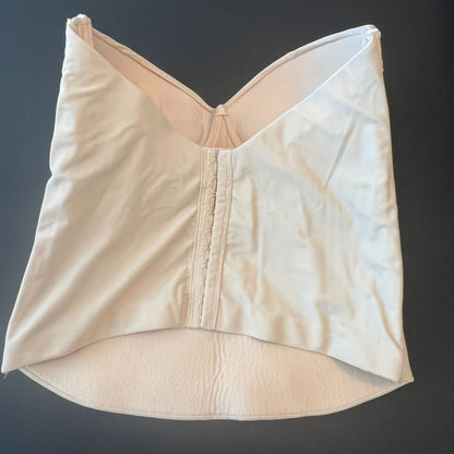 Q-T QT Womens Sz 38D Padded Corset Top Ivory