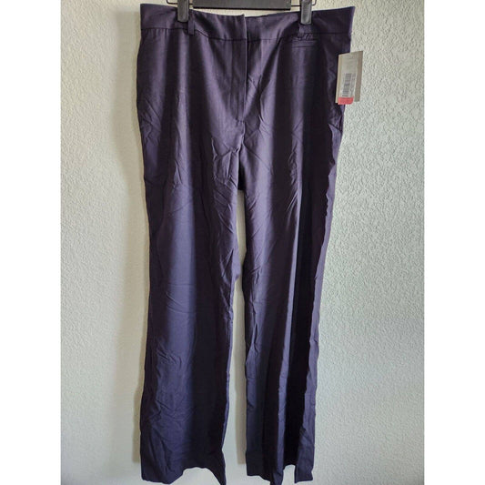 Preston &amp; York Pantalón de vestir largo Cantrell Fit para mujer Sz 12L Azul marino NUEVO