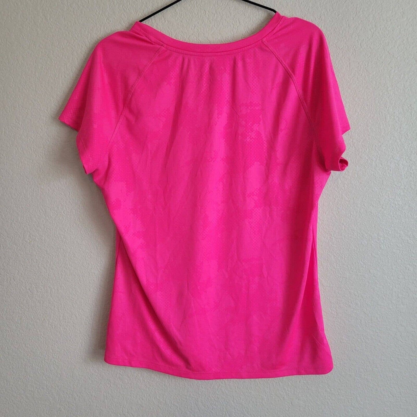 C9 by Champion Womens Sz L Short Sleeve Athletic T Shirt Neon Pink