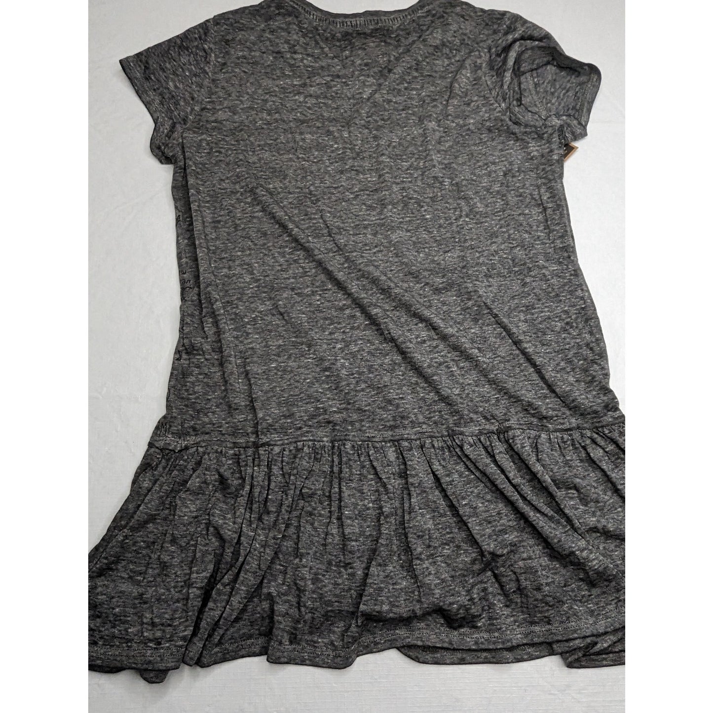 Bobby Jack Girls Sz XL Short Sleeve Tunic Top Gray Black Monkey Paris Print NEW