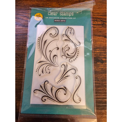 Hero Arts Clear Rubber Stamp Set Fantastic Filigree Paisley