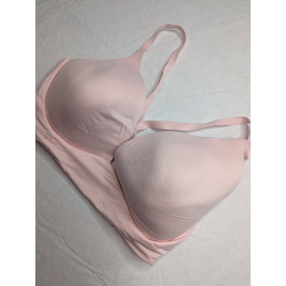 Victorias Secret Womens Sz 34DD Lightly Lined Plunge Bra Light Pink No Wire