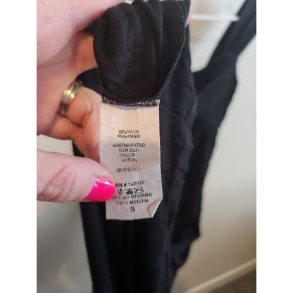 Soprano Womens Sz S Sleeveless Maxi Dress Solid Black Formal