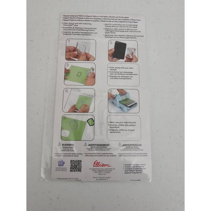 Sizzix Casual Greetings Clear Rubber Stamp and Die Set Hello Congrats