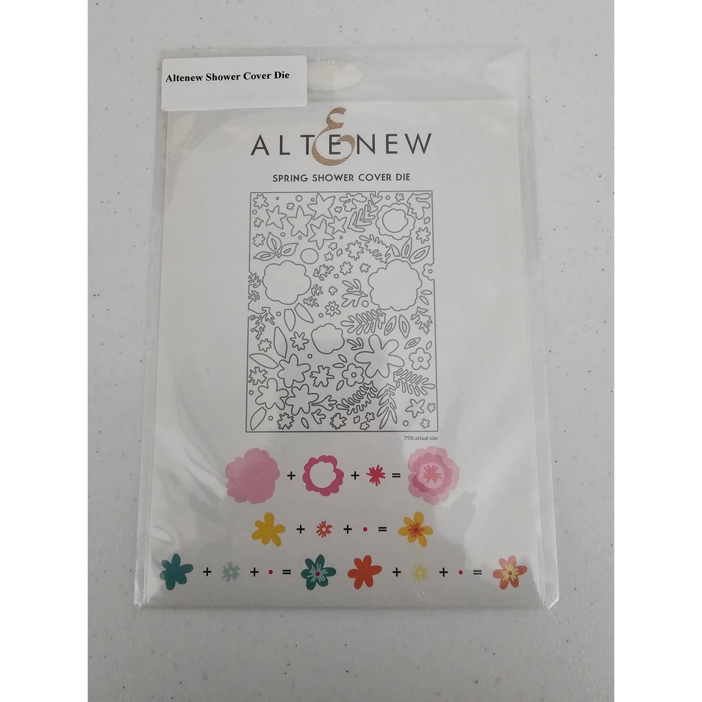 Altenew Shower Cover Steel Craft Die Floral Large