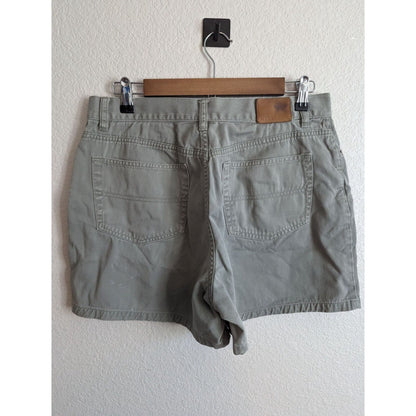 Tommy Hilfiger Womens Sz 12 4" Inseam Casual Chino Shorts Light Green Gray