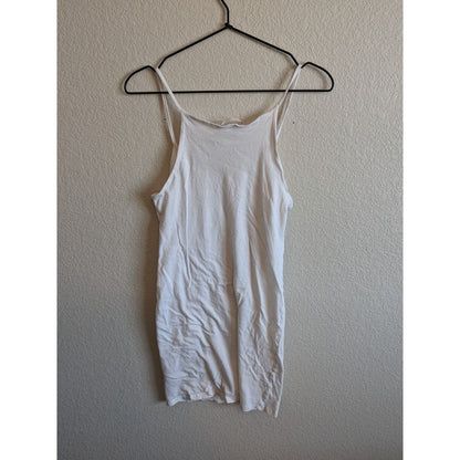 Victorias Secret Womens Sz S Spaghetti Strap Sleep Shirt Solid White