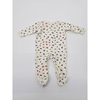 Willow + Whimsy by Bon Bebe Baby Girls Sz 0-3M One Piece Pajama LOVE Valentines