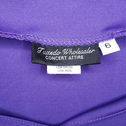 Vintage 1990s Tuxedo Wholesaler Womens Sz 6 Concert Attire Formal Dress Purple