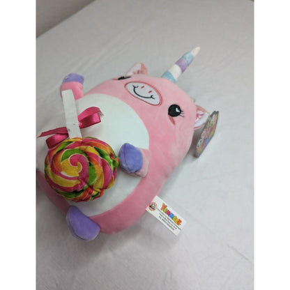 Peek-A-Boo Toys Yummeez 10" Stuffed Plush Purple Unicorn Holding Sucker