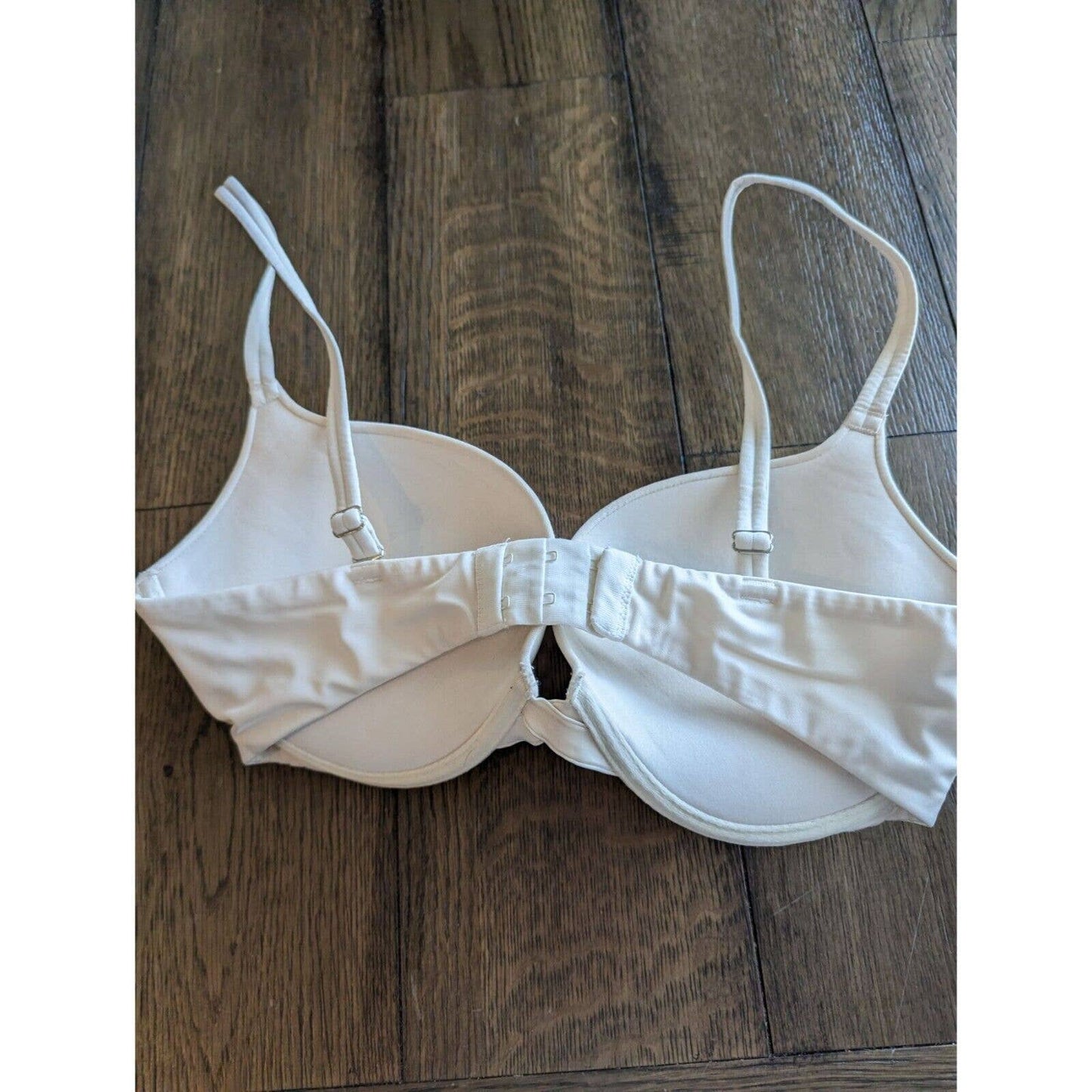 Maidenform Womens Sz 34D Padded Push Up Bra White Style 41181