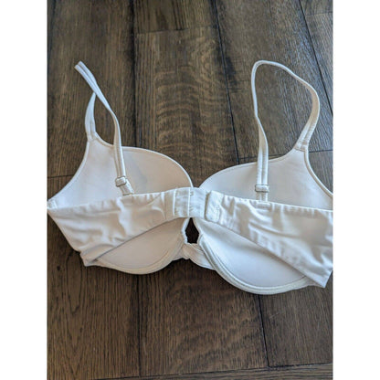 Maidenform Womens Sz 34D Padded Push Up Bra White Style 41181