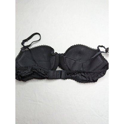 Vintage 1990s Victoria by Victorias Secret Sz 36C Balconet Bra Black