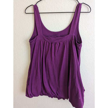 By Design Womens Sz M Sleeveless Blouse w/ Pockets Purple