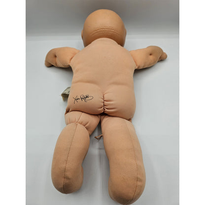 Vintage 1980s Cabbage Patch Kids Newborn Doll Xavier Bald Green Eyes