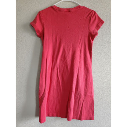 Vintage Y2K 2000s The Limited Womens Sz S Short Sleeve Shirt Dress Red Pink
