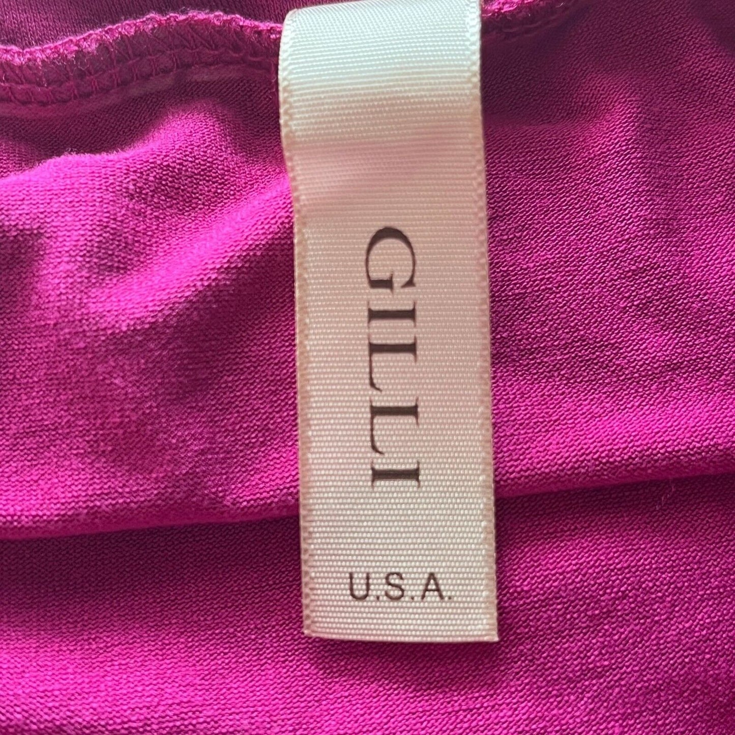 Vintage Gilli USA Womens Sz S Bright Pink Maxi Skirt