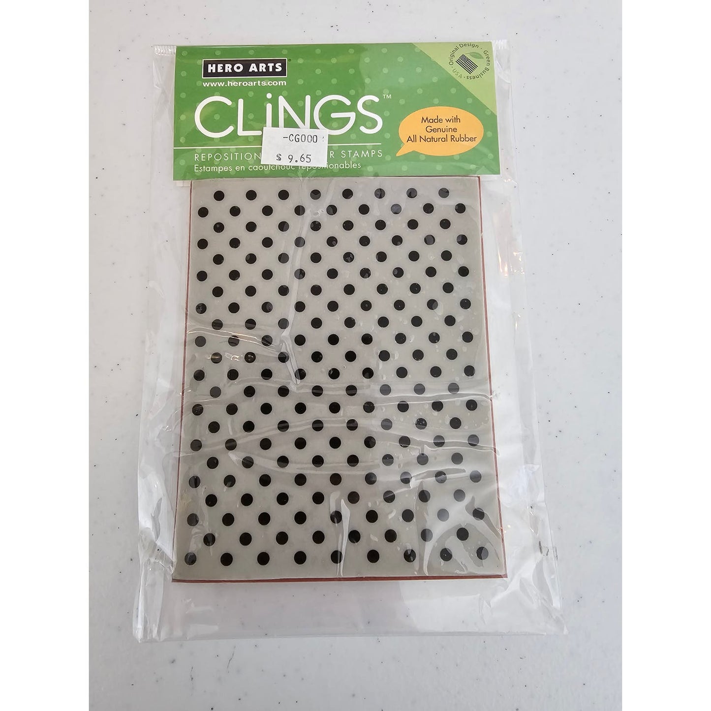 Hero Arts Clings Repositionable Rubber Stamp Cling Polka Dots