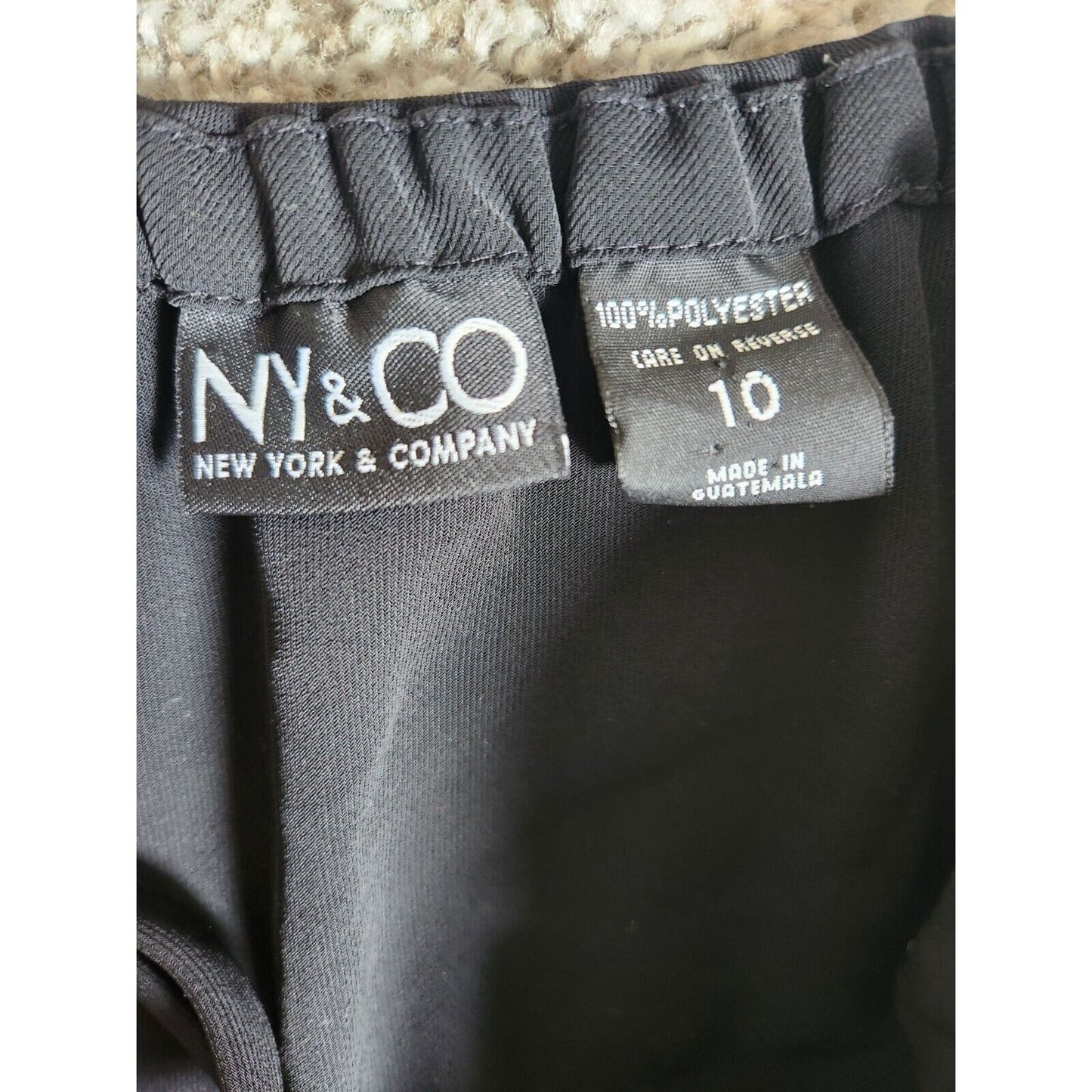 Vintage New York & company Womens Sz 10 Black Knee Length Skirt