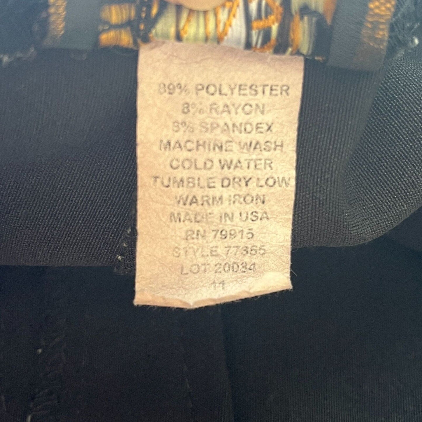 NY Invasion Juniors Sz 11 Flare Leg Career Pants Solid Black Y2K