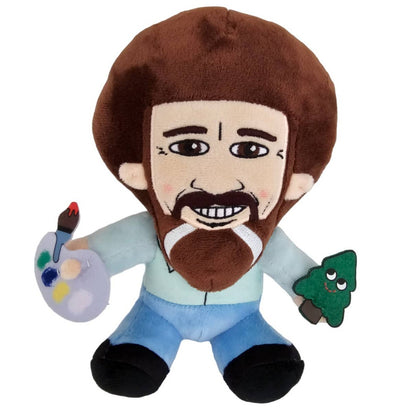 Phunny Bob Ross Plush Stuffed 8.5" Figure Christmas Tree