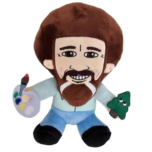 Phunny Bob Ross Plush Stuffed 8.5" Figure Christmas Tree