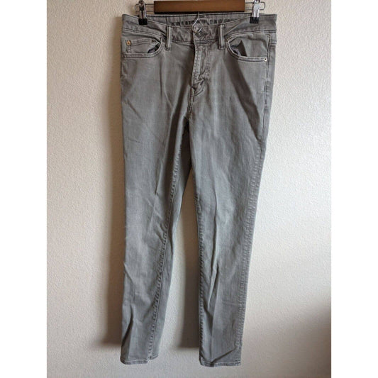 American Eagle Mens Sz 30x34 Airflex Skinny Jeans Gris Lavado A La Piedra