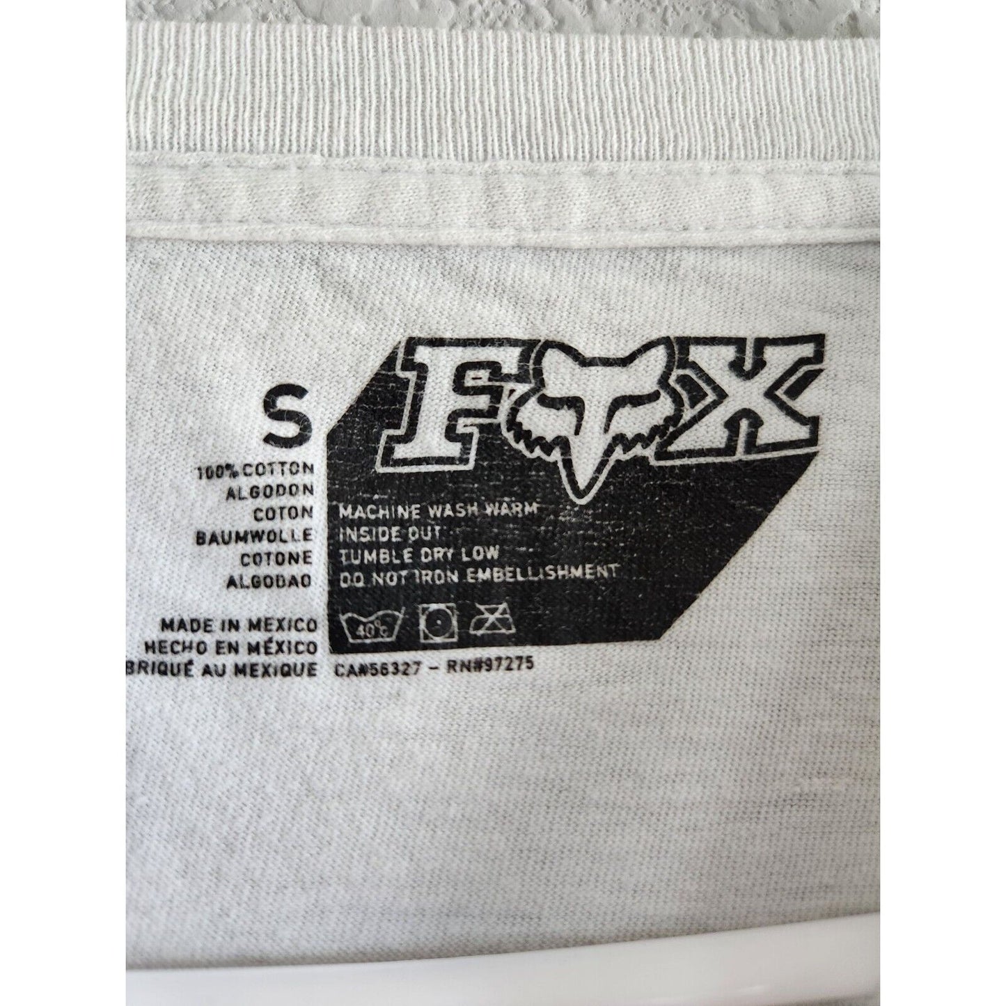 Fox Racing Mens Sz L short Sleeve T Shirt Create Destroy Graphic White