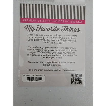 My Favorite Things Die-Namics Little Notes Sentiments Steel Craft Die